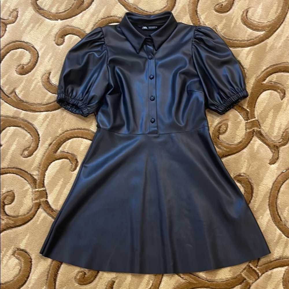 Zara Leather dress BRAND NEW